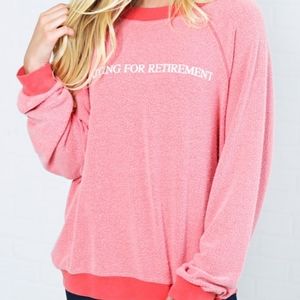 WILDFOX Waiting for Retirement Fuzzy Sweater